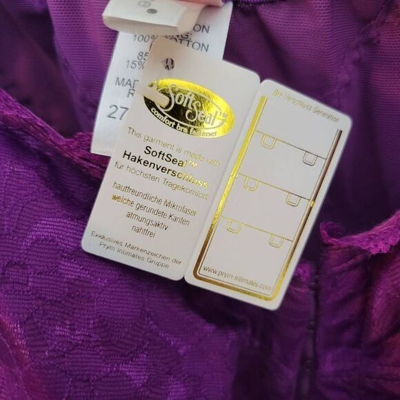 Comfort Choice The Posture Support Bra 48C Purple - Picture 3 of 7